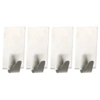 Horog fém ezüst 4 db BST0028AA-A