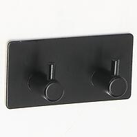 Akasztó fém 2-horog fekete BHK0050A-A