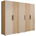 Szekrény Moduklix Set 24 Tölgy Mauvella/Homokszínű