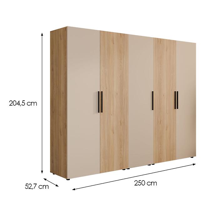 Szekrény Moduklix Set 24 Tölgy Mauvella/Homokszínű
