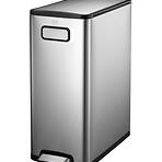 Szemetes Eko Ecofly 20+20l inox mat 937740