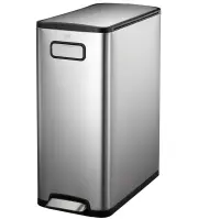 Szemetes Eko Ecofly 20+20l inox mat 937740