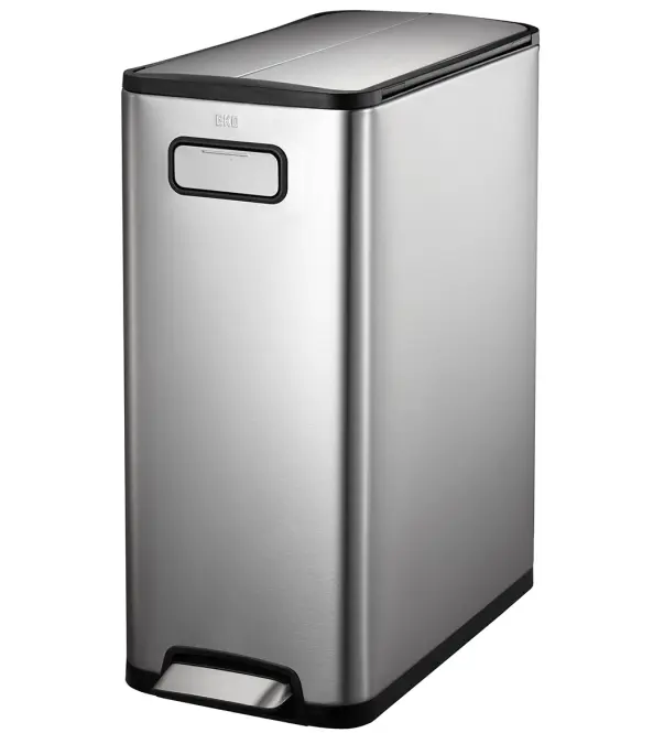 Szemetes Eko Ecofly 20+20l inox mat 937740