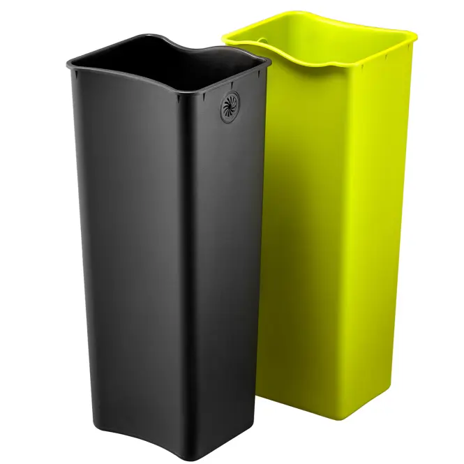 Szemetes Eko Ecofly 20+20l inox mat 937740,2