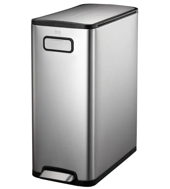 Szemetes Eko Ecofly 45l inox mat 937745