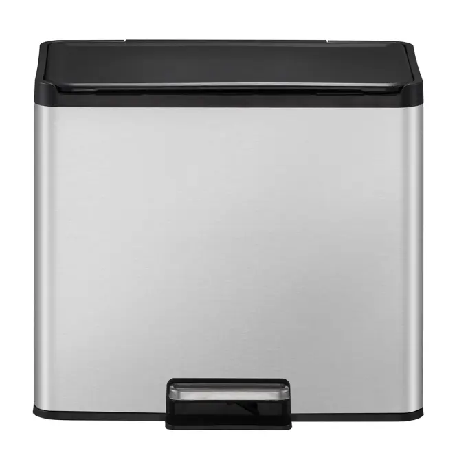 Szemetes Eko Essential 15+15l inox mat 822830