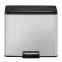 Szemetes Eko Essential 15+15l inox mat 822830