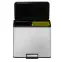 Szemetes Eko Essential 15+15l inox mat 822830,2