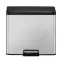 Szemetes Eko Essential 9+9+9l inox mat 822827