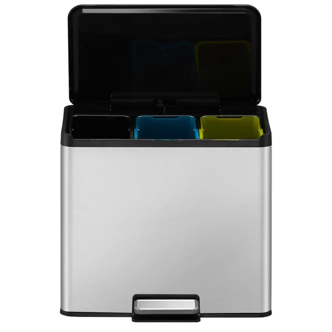Szemetes Eko Essential 9+9+9l inox mat 822827