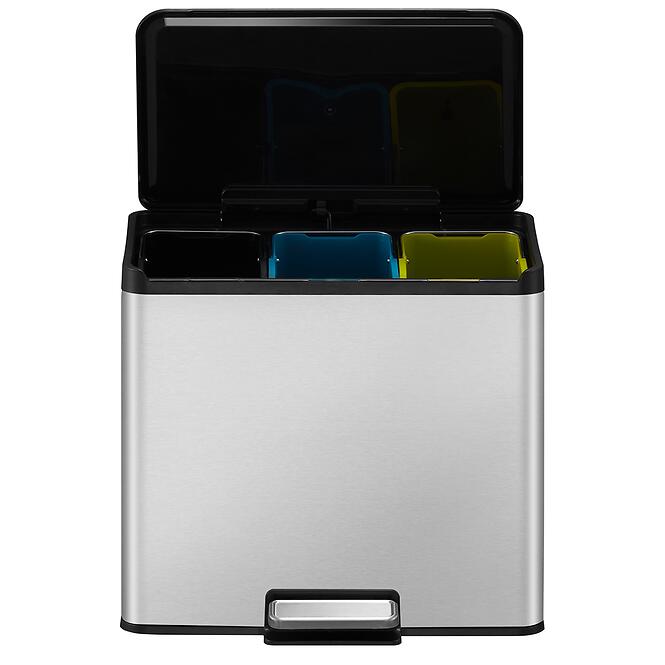 Szemetes Eko Essential 9+9+9l inox mat 822827