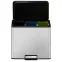 Szemetes Eko Essential 9+9+9l inox mat 822827,2