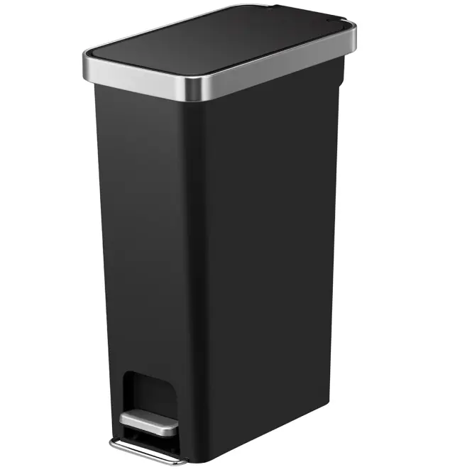 Szemetes Eko Hana slim 40l fekete 626840