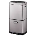 Szemetes Eko Himalaya 35+25l inox szürke 933960