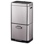 Szemetes Eko Himalaya 35+25l inox szürke 933960