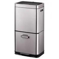 Szemetes Eko Himalaya 35+25l inox szürke 933960