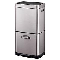Szemetes Eko Himalaya 35+25l inox szürke 933960