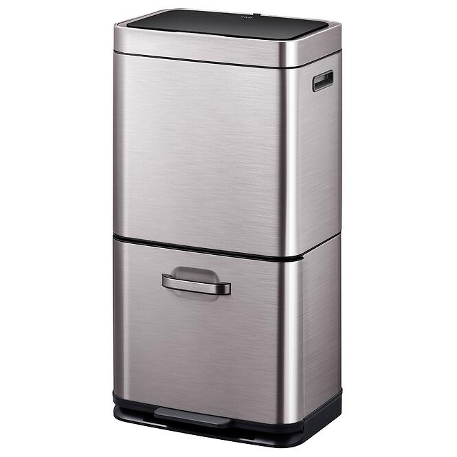 Szemetes Eko Himalaya 35+25l inox szürke 933960
