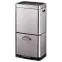 Szemetes Eko Himalaya 35+25l inox szürke 933960