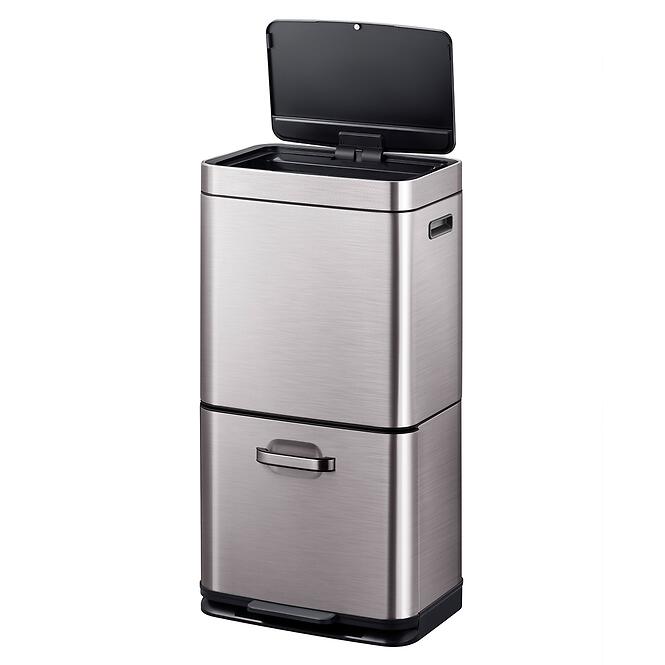 Szemetes Eko Himalaya 35+25l inox szürke 933960