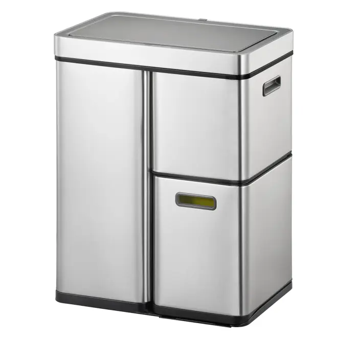 Szemetes Eko Mirage plus 30+15+15l inox 933860