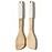 Ferde spatula, bambusz nyéllel, fehér, 32*6cm, ut03532bs17