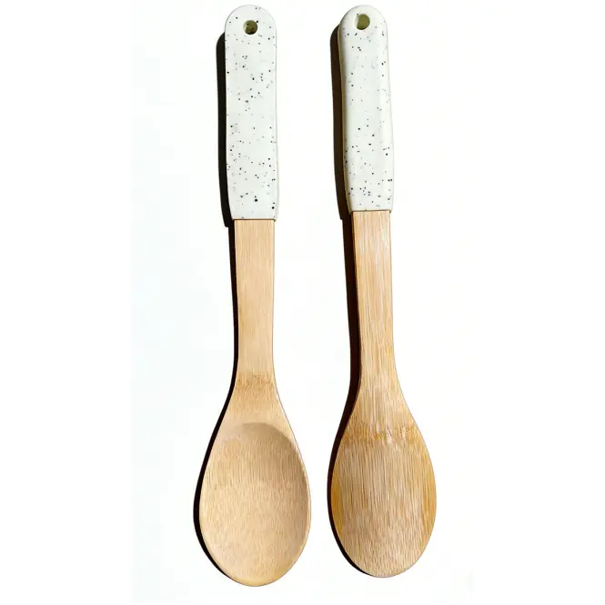 Kanál bambusz nyél fehér 32*6cm ut04232bs17