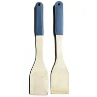 Egyenes spatula bambusz nyéllel, szürke, 32*6cm, ut03732bs21