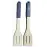 Áttört spatula bambusz nyéllel, szürke, 32*6cm, ut03932bs20