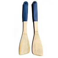 Ferde spatula, bambusz nyéllel, szürke, 32*6cm, ut04432bs22