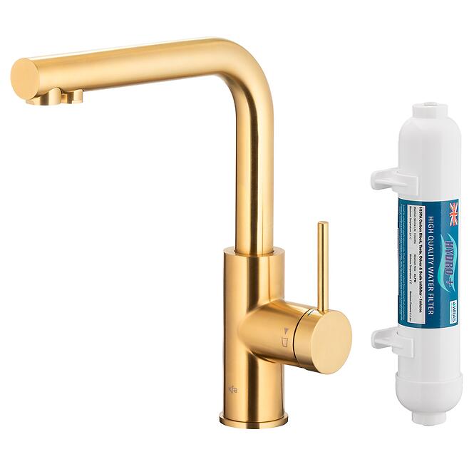 Mosogató csaptelep Duero Pure Basic Light Gold vízszűréssel
