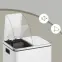 Szemetes 2x15 l fehér LTB030WG01,7