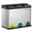 Szemetes 3x15 l acél LTB45L