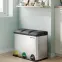 Szemetes 3x15 l acél LTB45L,4