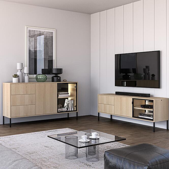 Komoda Barnee 02 tölgy Lindberg,10