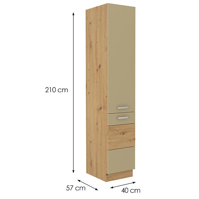 Konyhaszekrény artisan cappuccino szinű, fényes 40DK – 210 2F