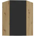 Konyhaszekrény Aria-BL/AR anti fingerprint 60X60 GN-90 1F (45°)
