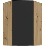 Konyhaszekrény Aria-BL/AR anti fingerprint 60X60 GN-90 1F (45°)