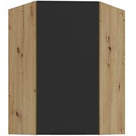 Konyhaszekrény Aria-BL/AR anti fingerprint 60X60 GN-90 1F (45°)