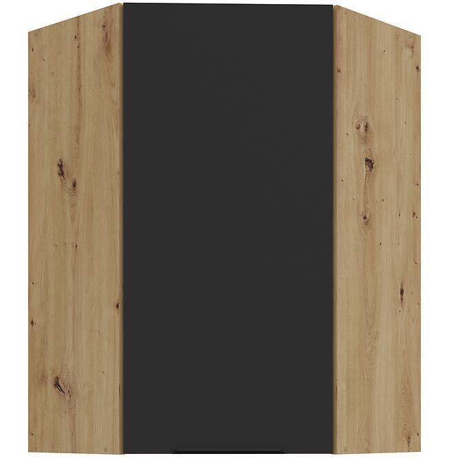Konyhaszekrény Aria-BL/AR anti fingerprint 60X60 GN-90 1F (45°)