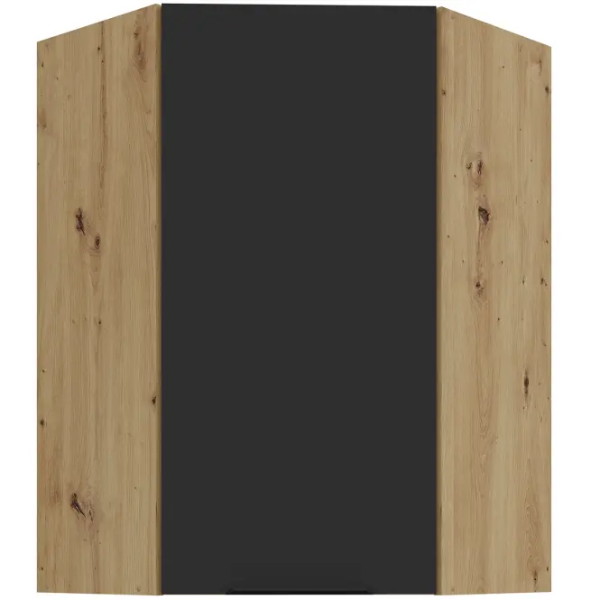 Konyhaszekrény Aria-BL/AR anti fingerprint 60X60 GN-90 1F (45°)