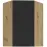 Konyhaszekrény Aria-BL/AR anti fingerprint 60X60 GN-90 1F (45°)