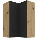Konyhaszekrény Aria-BL/AR anti fingerprint 60X60 GN-90 2F (90°)