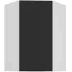 Konyhaszekrény Aria-BL/WH anti fingerprint 60X60 GN-90 1F (45°)
