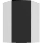 Konyhaszekrény Aria-BL/WH anti fingerprint 60X60 GN-90 1F (45°)