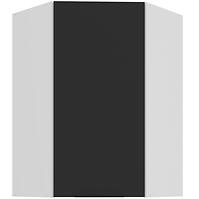 Konyhaszekrény Aria-BL/WH anti fingerprint 60X60 GN-90 1F (45°)