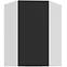 Konyhaszekrény Aria-BL/WH anti fingerprint 60X60 GN-90 1F (45°)