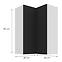 Konyhaszekrény Aria-BL/WH anti fingerprint 60X60 GN-90 2F (90°),3