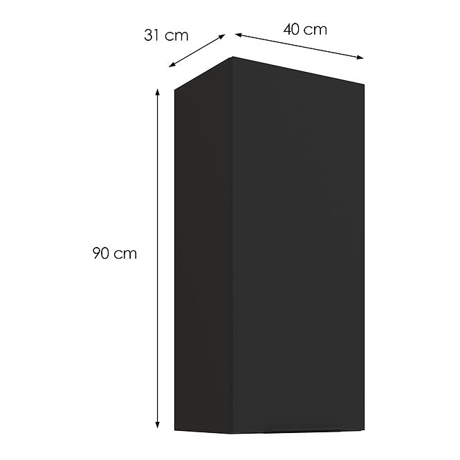 Konyhaszekrény Aria-BL/BL anti fingerprint 40G-90 1F,3