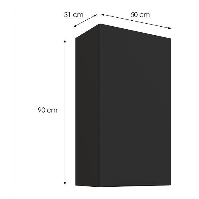 Konyhaszekrény Aria-BL/BL anti fingerprint 50G-90 1F